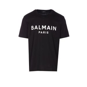 Balmain Men Balmain Paris Print T-Shirt
